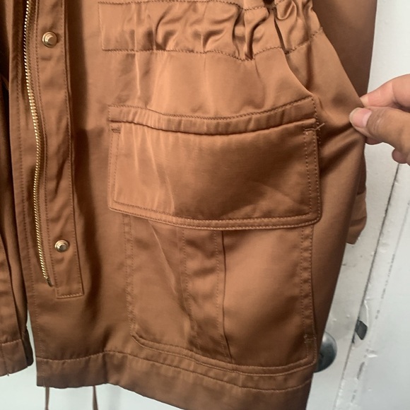 Chicos Silk Jacket With Belt - Picture 9 of 15